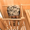 Sauna Tradicional Finlandesa de Madeira Doméstica de 2 Lugares 3,5 kW Zen 2 Estoque