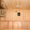 Sauna Doméstica Finlandesa 2 Lugares Elétrica de Madeira 4,5 kW Zen 2 Descontos