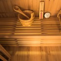 Sauna Doméstica Finlandesa de Madeira 3 Lugares 4,5 kW Sense 3 Descontos