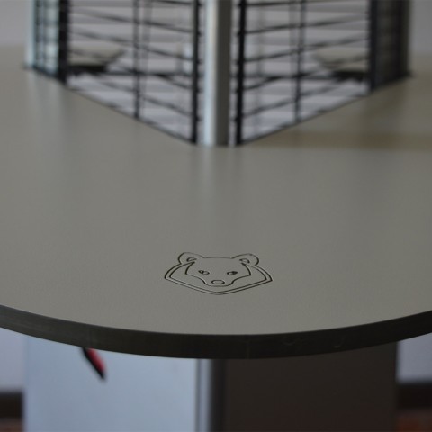 Mesa de Café Moderna Elegante para Uso Exterior ou Interior Falò Evo Promoção