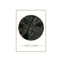 Quadro Moldura Fotográfica Imprimir Mapa da Cidade Nova Iorque 50x70cm Unika 0014 Venda
