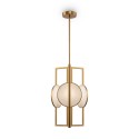 Candeeiro Moderno de Metal Dourado 3 Luzes Marmo Maytoni Promoção