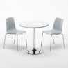 Mesa redonda Branca c/2 cadeiras Moderna Resistente 70x70 Silver Catálogo