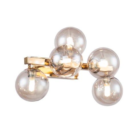 Esferas de vidro de lâmpada dourada de luz de parede moderna Dallas Maytoni