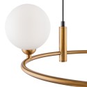 Candeeiro Suspenso de Teto Moderno e Elegante com 4 Esferas Ring Maytoni Estoque