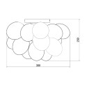 Candeeiro Lâmpada de Teto Iluminação Moderno Elegante Sala de Estar Balbo Maytoni Modelo
