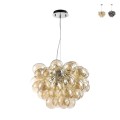 Candeeiro Moderno Suspenso Elegante 8 Lâmpadas Iluminação Sala Quarto Corredor Balbo Maytoni Promoção