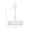 Candelabro Candeeiro Suspenso Dourado Moderno 6 Luzes Bowi Maytoni Descontos