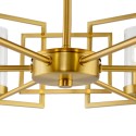 Candelabro Candeeiro Suspenso Dourado Moderno 6 Luzes Bowi Maytoni Oferta