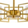 Candelabro Candeeiro Suspenso Dourado Moderno 6 Luzes Bowi Maytoni Oferta