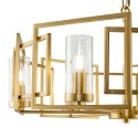 Candelabro Candeeiro Suspenso Dourado Moderno 6 Luzes Bowi Maytoni Saldos