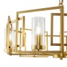 Candelabro Candeeiro Suspenso Dourado Moderno 6 Luzes Bowi Maytoni Saldos