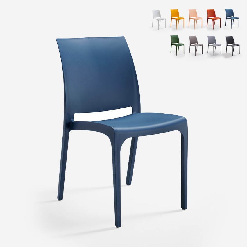 Stock 25 cadeiras Empilháveis Modernas Esplanada Café Volga  Oferta