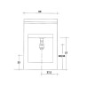 Armário para Casa de Banho com Lavatório Moderno 60x50cm Piuvella Montegrappa Modelo
