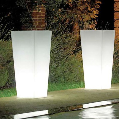 Vaso de Jardim c/Iluminação LED RGB Exterior, Quadro h102 Arkema Promoção