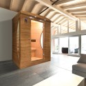 Sauna Doméstica Finlandesa Moderna e Elegante para 2 Pessoas Spectra 3 Venda