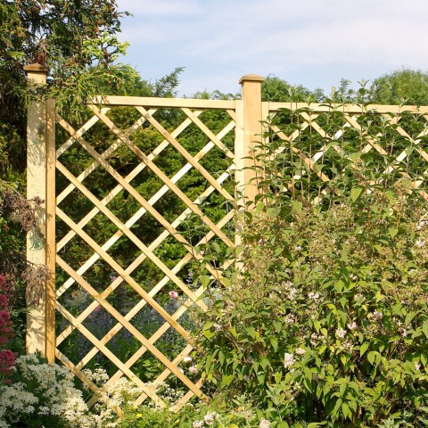 Treliça Grade de Madeira para Jardim Exterior e Plantas Trepadeiras, 80x180cm  Promoção