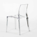 Conjunto de mesa redonda Branca c/2 Cadeiras Transparentes 70x70 Spectre Preço