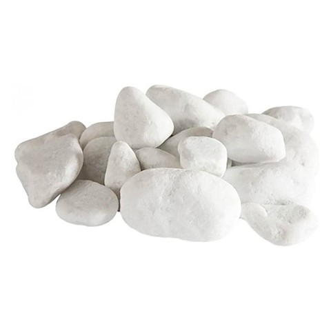 Conjunto de 24 pedras decorativas pedras brancas para lareira bioetanol biolareira