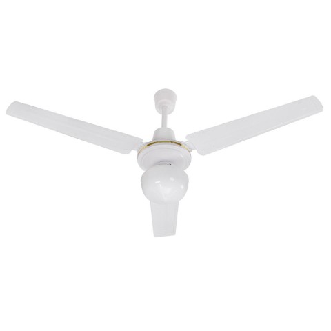 Moderno ventilador de teto branco 3 pás 120cm com luz 70W Hitz