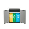 Caixote do Lixo 3 Compartimentos Reciclagem Dech Saldos