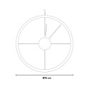 Relógio de Parede Redondo 90cm Estilo Industrial Moderno Essential Ceart Preço