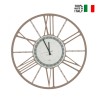 Relógio de Parede Redondo Industrial Clássico Moderno 80cm Roda Ceart  Descontos