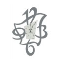 Relógio Decorativo Moderno de Vidro e Metal de Parede Alfred Ceart Modelo