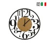 Relógio de Parede Redondo 60cm Grandes Números Modernos Ilenia Ceart Descontos