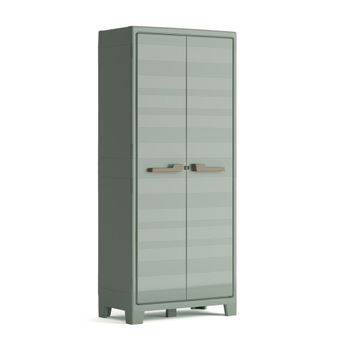 Armário de jardim externo multiuso com 4 prateleiras de armazenamento Planet Outdoor Alto Keter