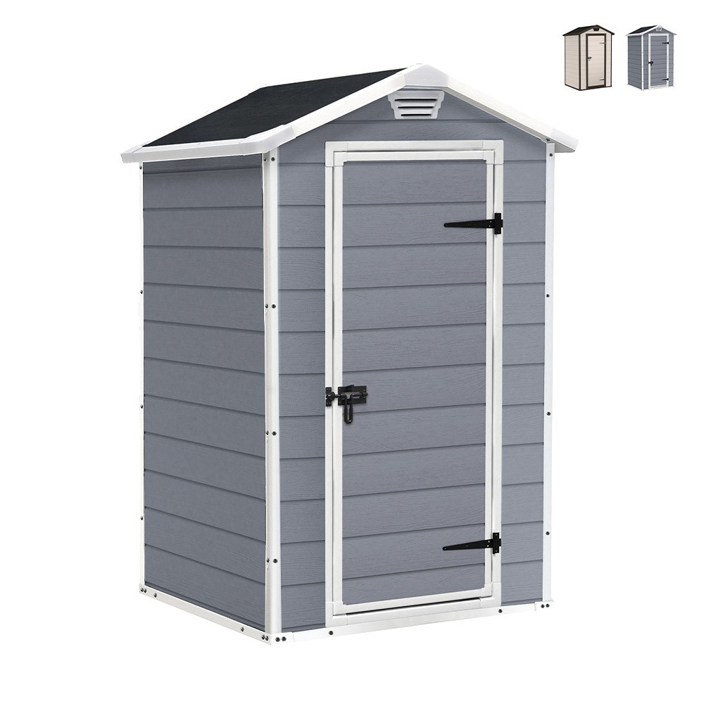 Barraca Abrigo para Jardim de Resina PVC 129x103x196cm Manor 4x3 Keter