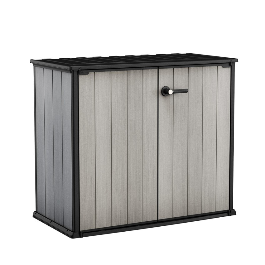 Capri Keter K227356 Báu Arca de Jardim Uso Exterior com Rodas