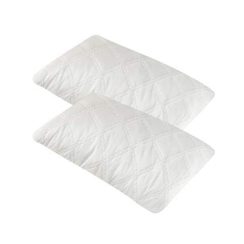Par de travesseiros 2 almofadas flocadas Memory Foam microfibra respirável Cute