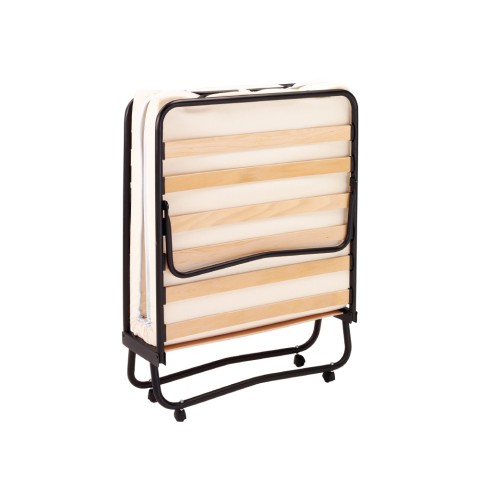 Cama dobrável 80x190cm com ripas e colchão de solteiro Turny