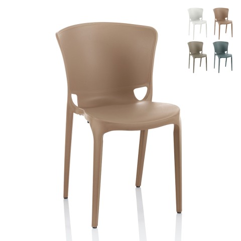 Cadeira de restaurante de design moderno cozinha empilhável sala de jantar ao ar livre Jumbo