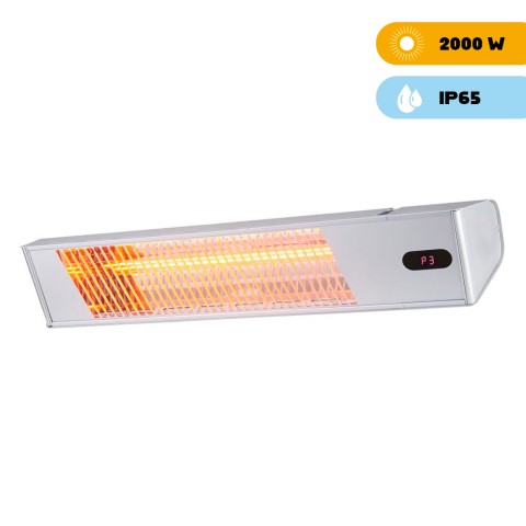 Aquecedor de infravermelhos bar de jardim exterior Hot Ira Inox 2000W Promoção