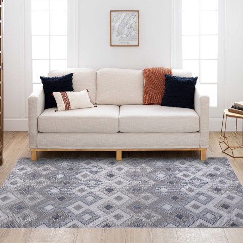 Tapete Retangular Sala de Estar Jardim Varanda Elegante CSGRI003 Promoção
