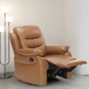 Poltrona reclinável para idosos Clássica Mobília interior Segura Sala de estar Panama Lux Medidas