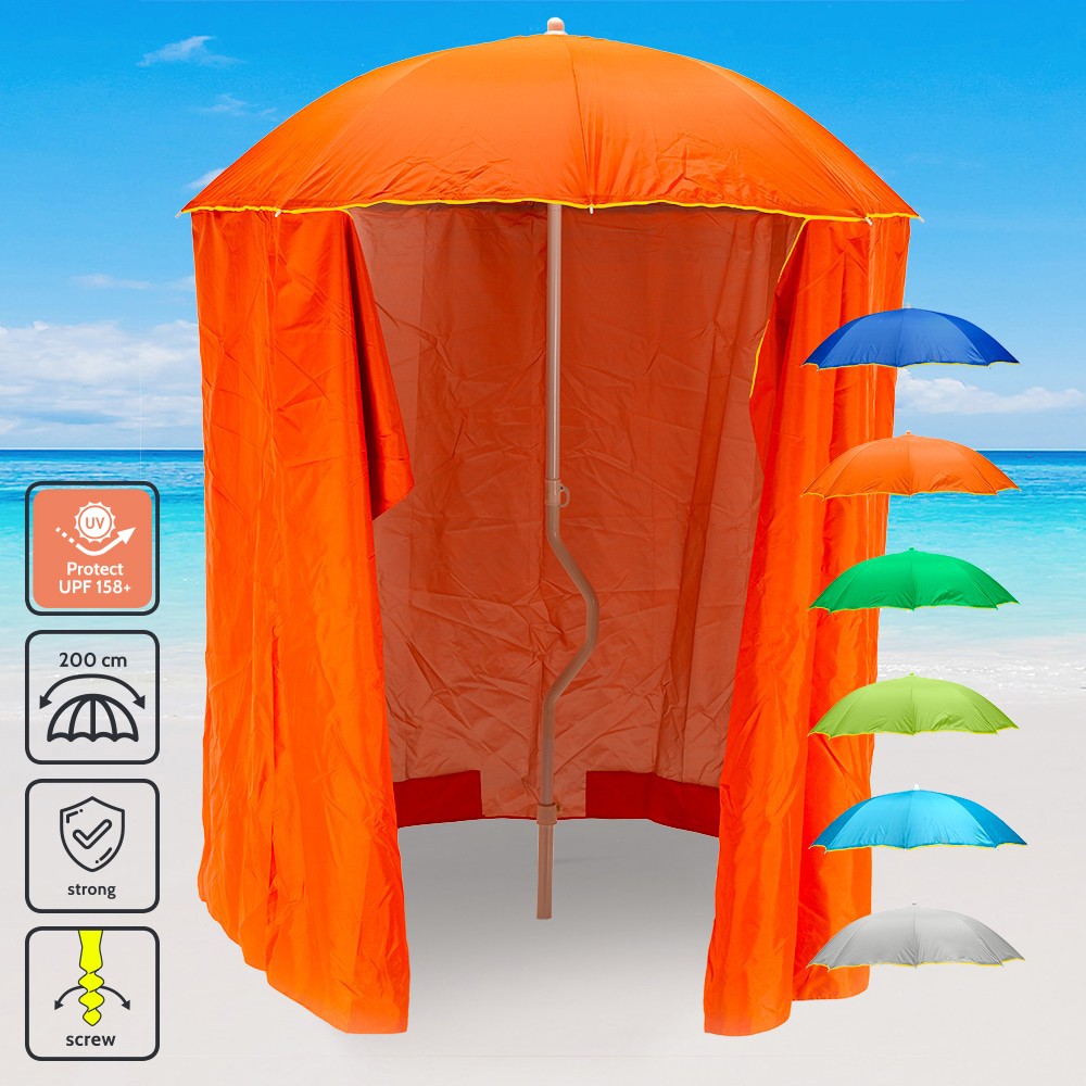 Guarda-sol GiraFacile Super-Resistente contra Ventos e Proteção UV 200cm Zeus