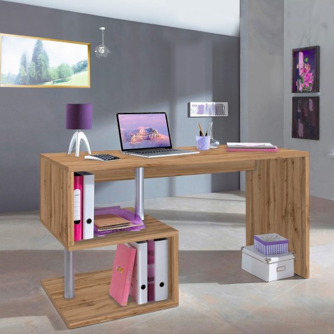 Mesa de escritório moderna de madeira com 140x60cm Bolg WD Promoção