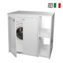 Armário Máquina de Lavar Externo Branco de 2 Compartimentos PVC 5012PRO Negrari   Venda