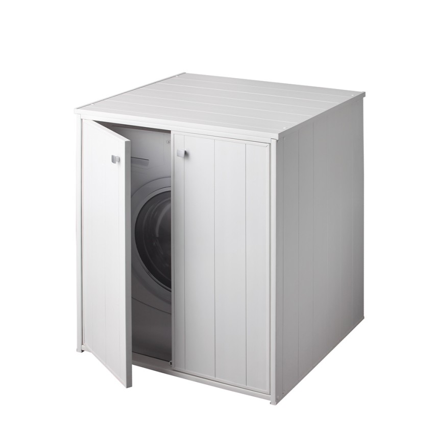 Armário para Máquina de Lavar a Roupa Branco Moderno XXL 5013P Negrari Promoção