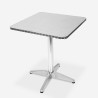 Conjunto mesa exterior alumínio 70x70cm 2 cadeiras bar jardim Bliss Catálogo