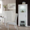 Vitrina design branco brilhante sala de estar Vitrum Vivum Easy Estoque