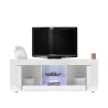 Móvel de TV sala de estar moderno branco brilhante 2 portas Nolux Wh Basic Saldos