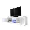 Móvel de TV sala de estar moderno branco brilhante 2 portas Nolux Wh Basic Descontos