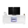 Móvel de TV sala de estar moderno branco brilhante 2 portas Nolux Wh Basic Catálogo