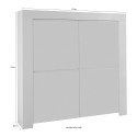 Aparador móvel sala de estar cozinha alto 4 portas branco brilhante Moyen Amalfi Catálogo