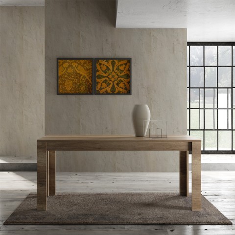 Mesa cozinha sala de jantar design 180x90cm madeira de carvalho Even Land Promoção