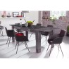 Mesa de jantar 90x137-185cm extensível cinzento brilhante Plus Prisma Catálogo